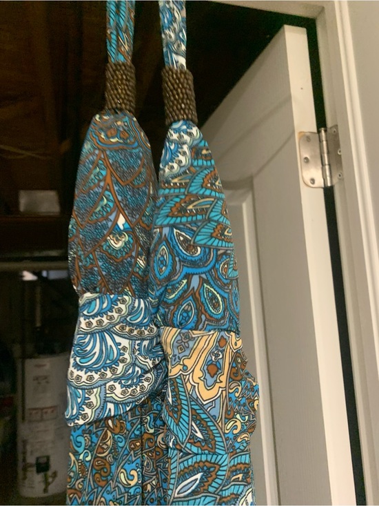 Dresses & Skirts - Blue and Brown Paisley Scarf - Vibrant Teal Pattern